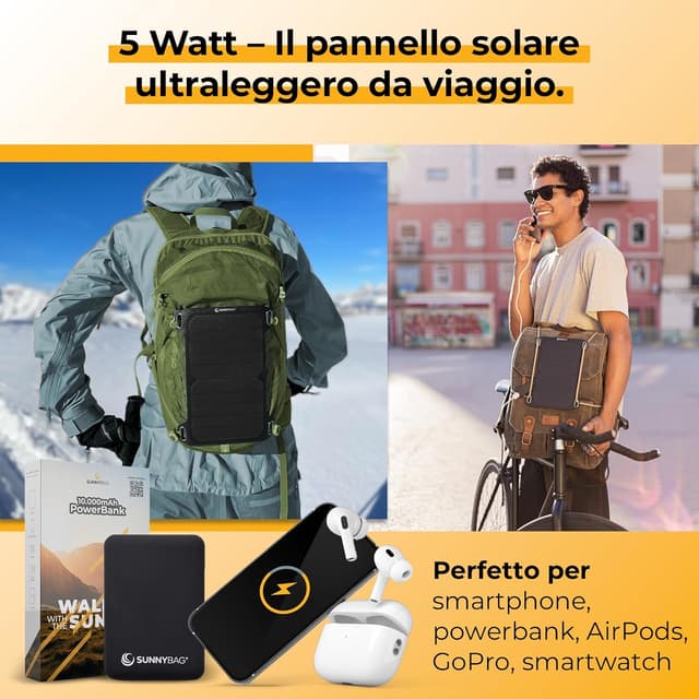 Detalle 2 de Sunnybag Leaf Mini 2.0 pannello solare 5 W
