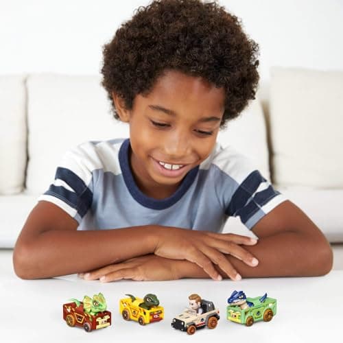 Thumbnail 1 de Hot Wheels Racerverse Pack HKD32 — 4 coches Jurassic World para +3 años