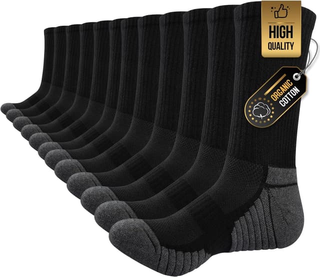 Detalle de TANSTC Mens Wicking Socks 6 Pairs