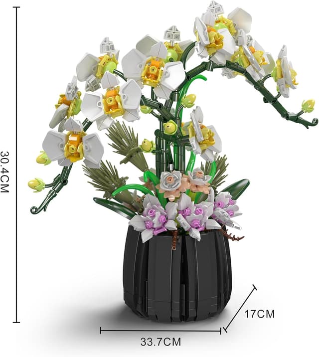 Thumbnail 4 de Mould King 24108 Orchideen-Baustein-Modell