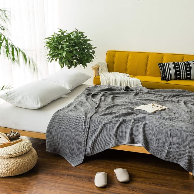 Thumbnail 4 de EMME Baumwolldecke 230 x 230 cm