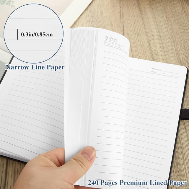 Detalle 1 de MIVIDE 8 Pack A5 Journal Notebook 240pp 📔