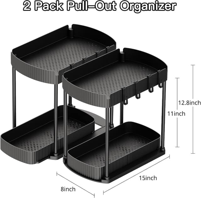 Detalle 2 de Ukeetap Multi-Purpose Pull-Out Organizer 12.8" 🚪