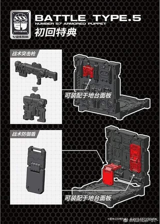 Detalle de TOYVERSE MoRise Hobby 1/24 Armoured Puppet Kit