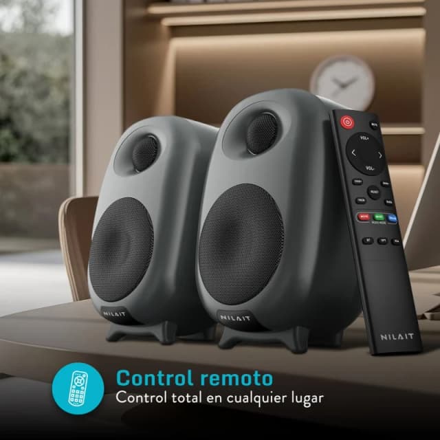 Detalle de Nilait ACUSTIQ 50 W — altavoces Bluetooth negros