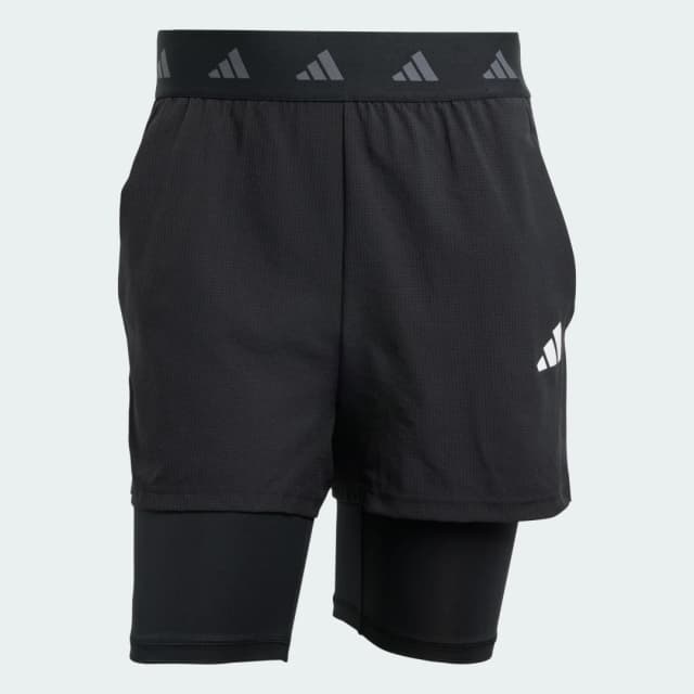 Detalle de Adidas Pantalón corto Gym+ 2-in-1