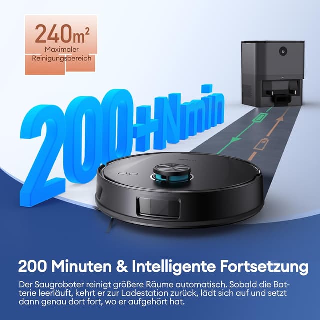 Thumbnail 4 de Ultenic Saugroboter mit Wischfunktion 10000 Pa