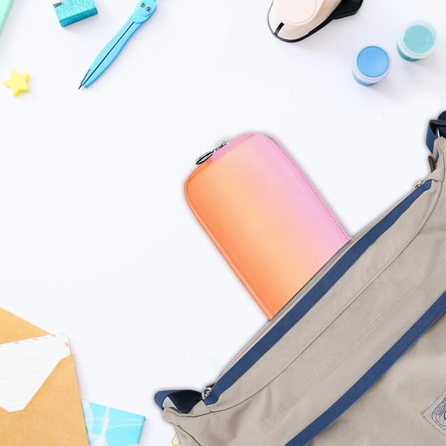 Thumbnail 6 de FINPAC Trousse scolaire Sunset Ombre : sac à crayons et trousse de maquillage pratique (20,5 x 6 x 8,5 cm)