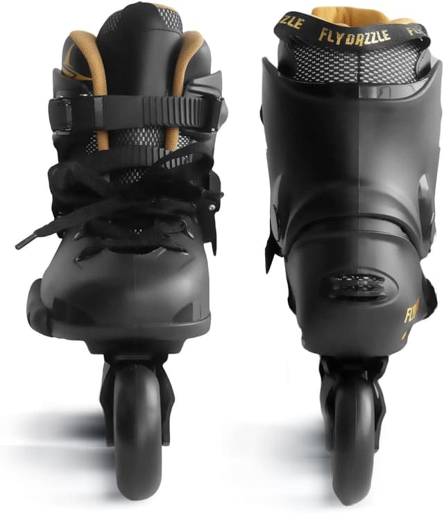 Detalle de FLYDAZZLE Men’s Inline Skates (Urban Freeride/Slalom) with Hard Boot, ABEC-9 Bearings, Ankle Support