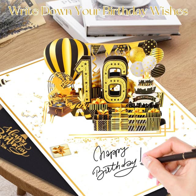 Detalle de 16th Birthday Card Pop Up 16th