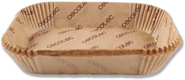 Detalle de Cecotec Cecofry TwinBucket : lot de 150 papiers silicone pour friteuse à air chaud (format 24 x 18 cm)