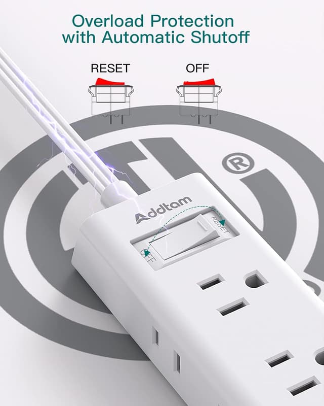 Thumbnail 5 de Addtam Cruise Essentials 5 ft Power Strip ๐