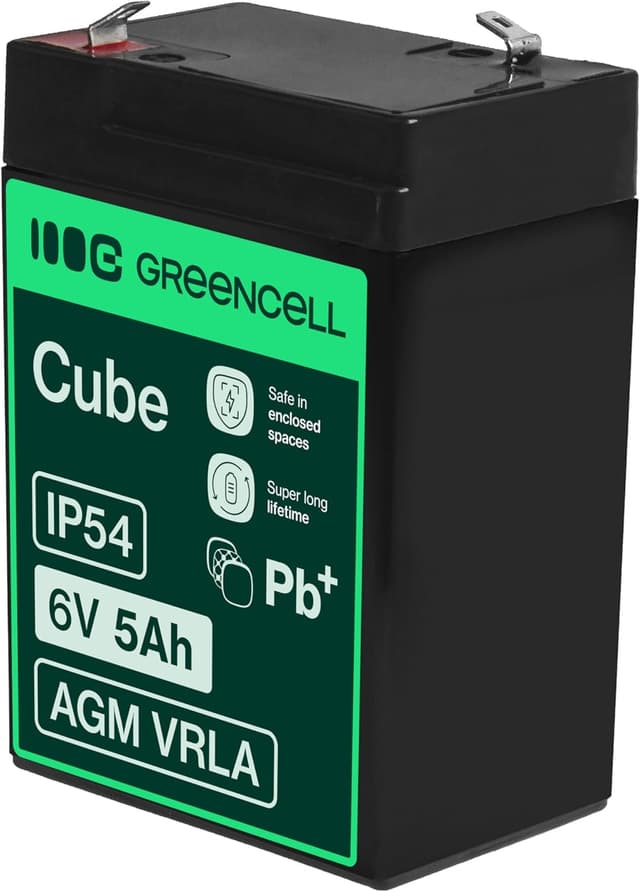 Detalle 2 de Green Cell AGM 6V 5Ah Akku für Zyklen
