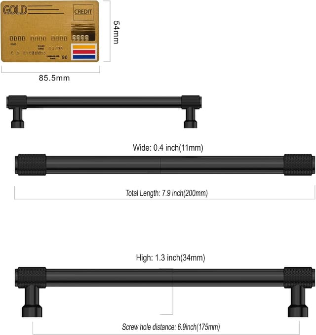 Detalle 1 de Amerdeco cabinet pull handles 10 pack