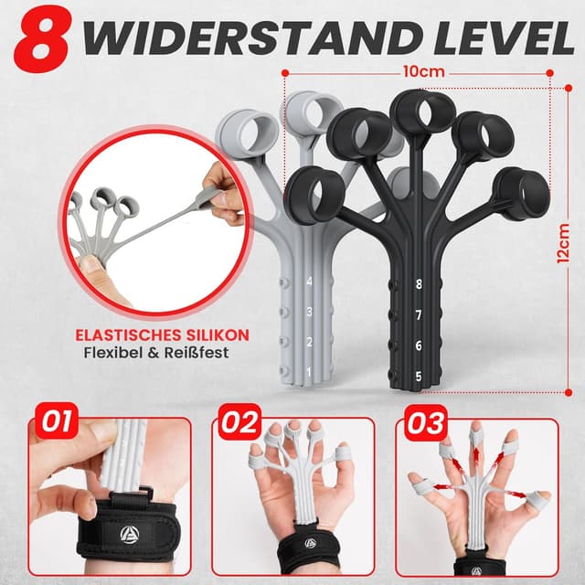 Detalle de FUNFLEX Handtrainer Fingertrainer 5–60 kg