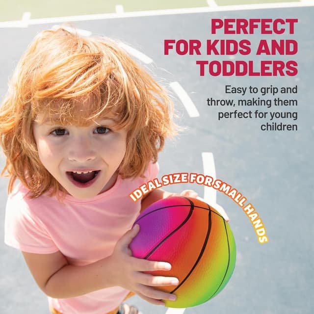 Detalle 2 de Mini Rainbow Kids 5 Inch toddler football pack of 4