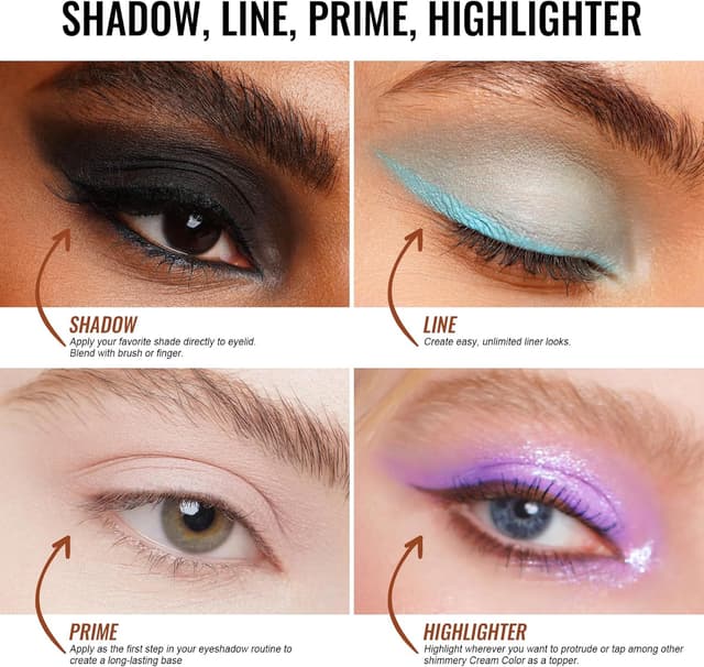 Detalle 2 de OULAC 3PCS Shimmer Purple Eyeshadow Set 24-hour eyeshadow 💄