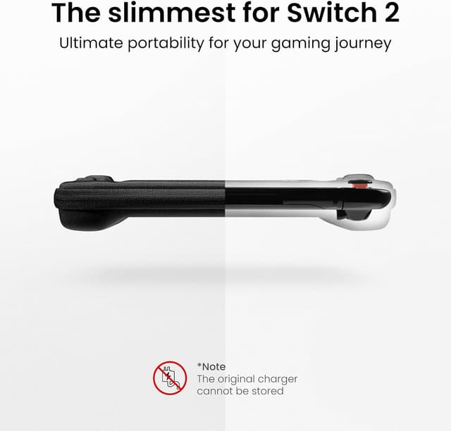 Detalle de tomtoc Slim Carrying Case for Nintendo Switch 2 (Model 2025) with 12 Game Card Slots