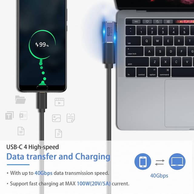 Detalle 2 de Duttek USB C Adapter 40 Gbps đ