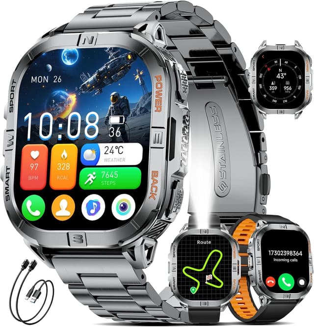 Detalle de SUNKTA GPS smartwatch homme 2,13 pouces