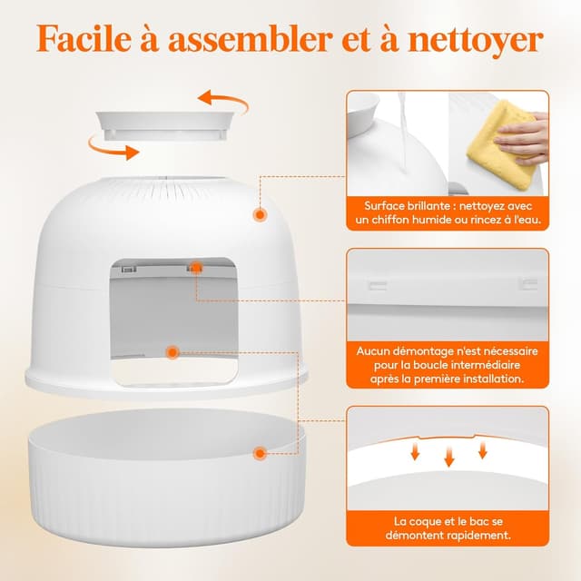 Detalle 2 de Lifewit Bac à Litière Camouflé 48×120 cm