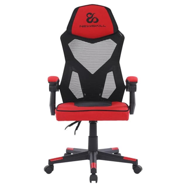 Detalle de Newskill Eros Silla gaming con malla ergonómica roja