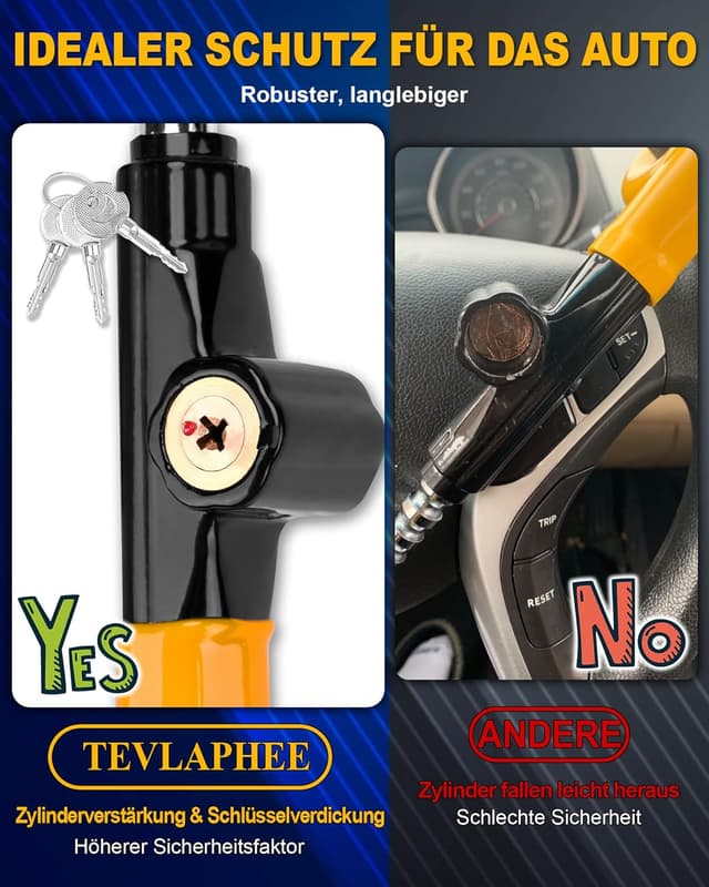 Thumbnail 2 de Tevlaphee Lenkradschloss 35 cm