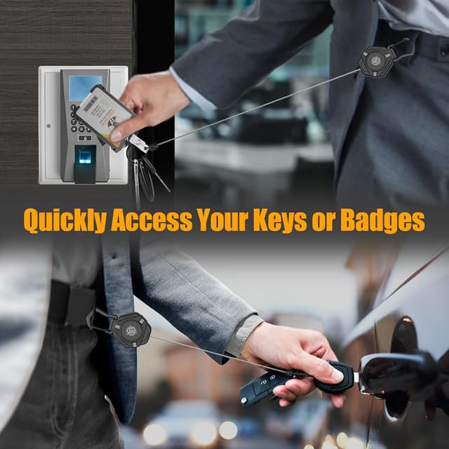 Thumbnail 4 de Oaridey Magnetic Retractable Keychain 31.8" cord ๐