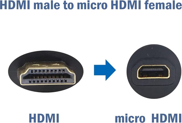 Detalle 2 de Micro-HDMI Adapter Verlängerung 2er Set