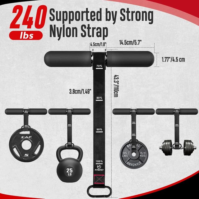 Detalle de FitBeast Forearm Strengthener Wrist Roller — Adjustable Grip Trainer