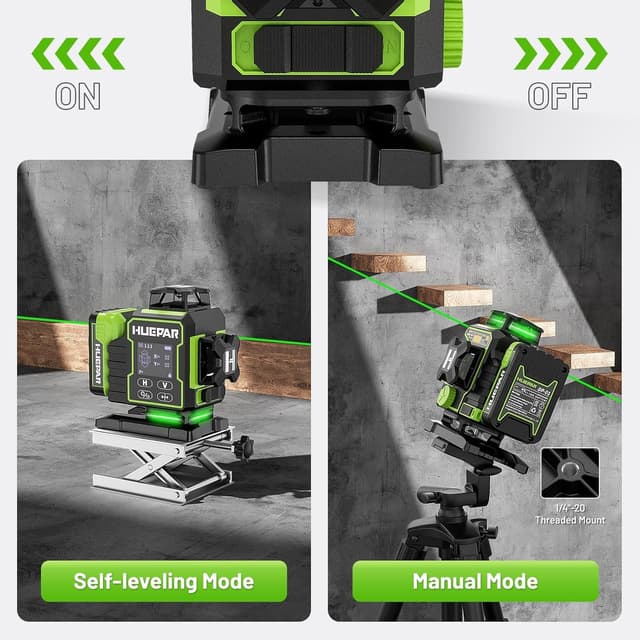 Thumbnail 5 de Huepar W04CG 4D laser level 360° self-leveling 📐