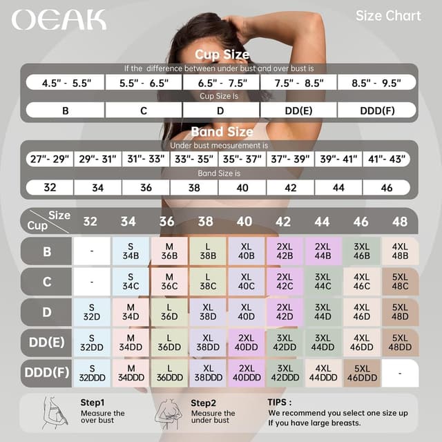 Thumbnail 5 de OEAK Wireless Jelly Bra Plus Size Supportive Bra