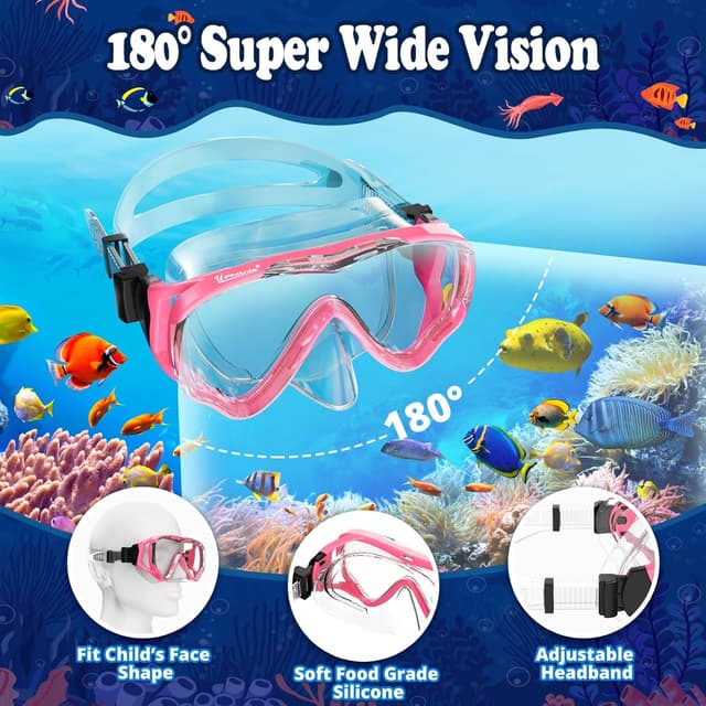 Detalle de UPhitnis Kinder Schnorchelset 180°