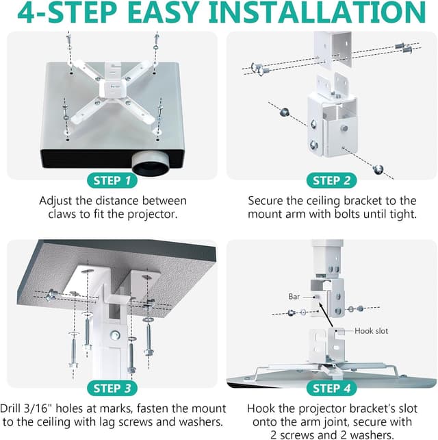 Thumbnail 6 de WALI PM-003-W projector mount bracket