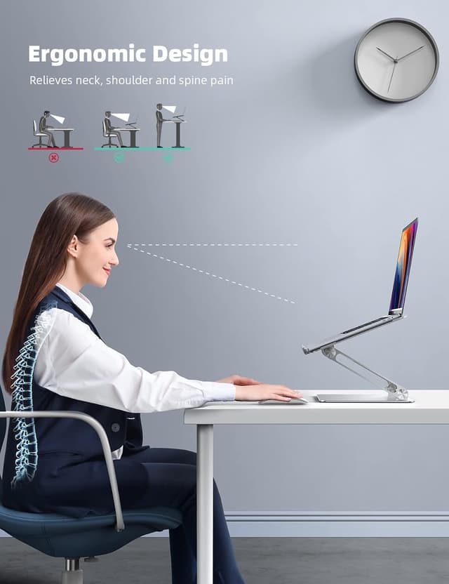 Detalle 2 de Lamicall Adjustable Laptop Stand 10-17"