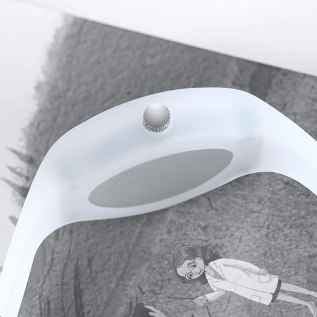 Detalle de PINDOWS Analoge Quarzarmbanduhr mit Silikonband für Damen – leuchtendes Zifferblatt, wasserfest bis 50 m