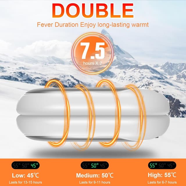 Thumbnail 2 de Scaldamani Ricaricabile 5000mAh Scaldamani Elettrico 3 Livelli