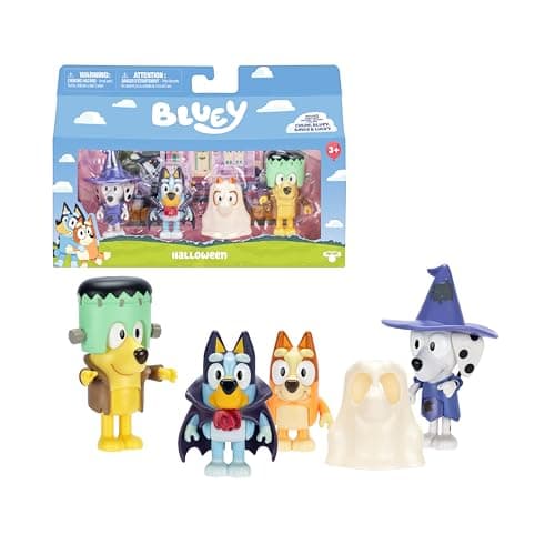 Detalle de Famosa Bluey Pack 4 Figuras articuladas, 4 unidades