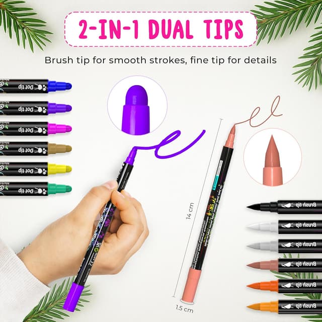 Detalle 2 de Desire Deluxe 52 pennarelli acrilici multicolore 🎨