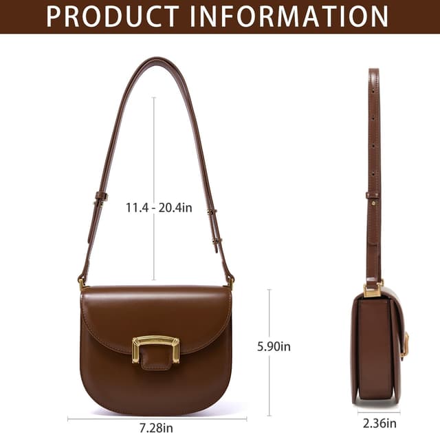 Detalle de LA'FESTIN Kleine Umhängetasche Spaltleder