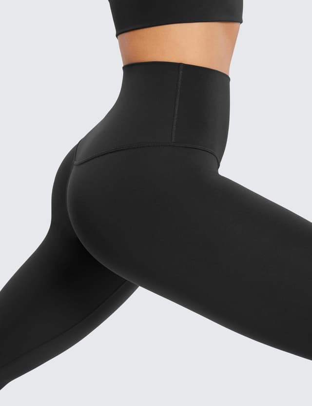 Detalle de CRZ YOGA Butterluxe da donna a vita alta: leggings capri da salotto per yoga