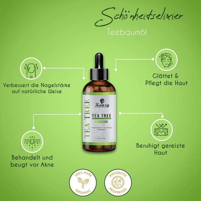 Thumbnail 4 de Kanzy Teebaumöl Naturrein 60ml Pipette