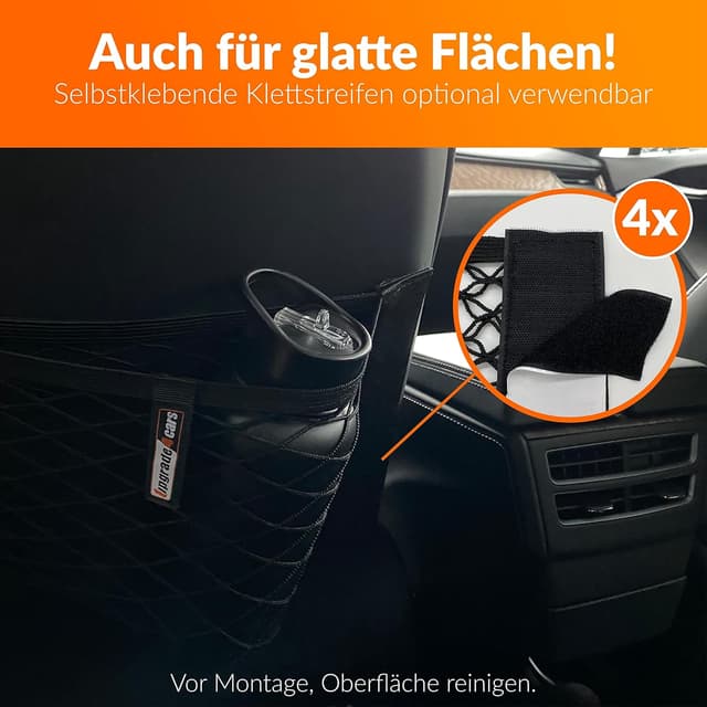 Thumbnail 4 de Upgrade4cars Kofferraum Netztasche Klett 40×25 cm