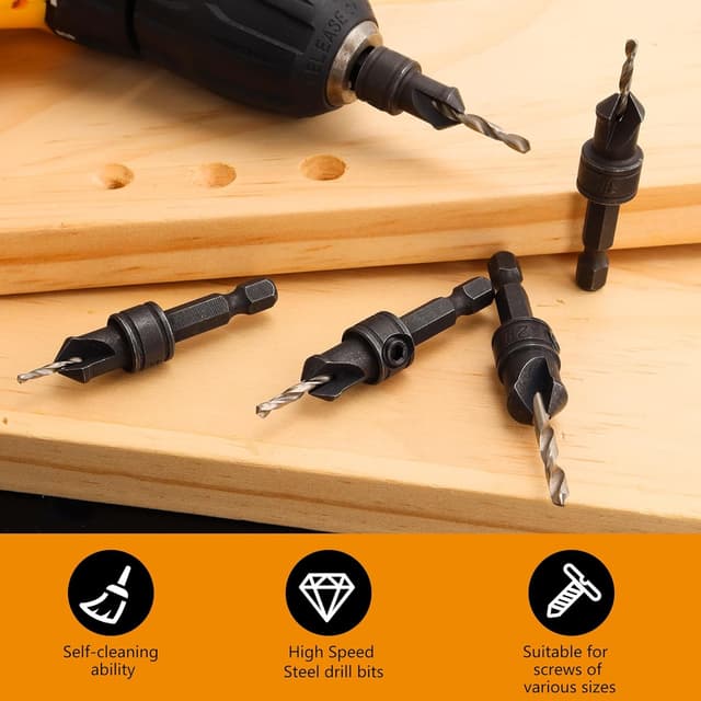 Thumbnail 6 de MulWark Countersink Drill Bit Set 11 PCS đź›