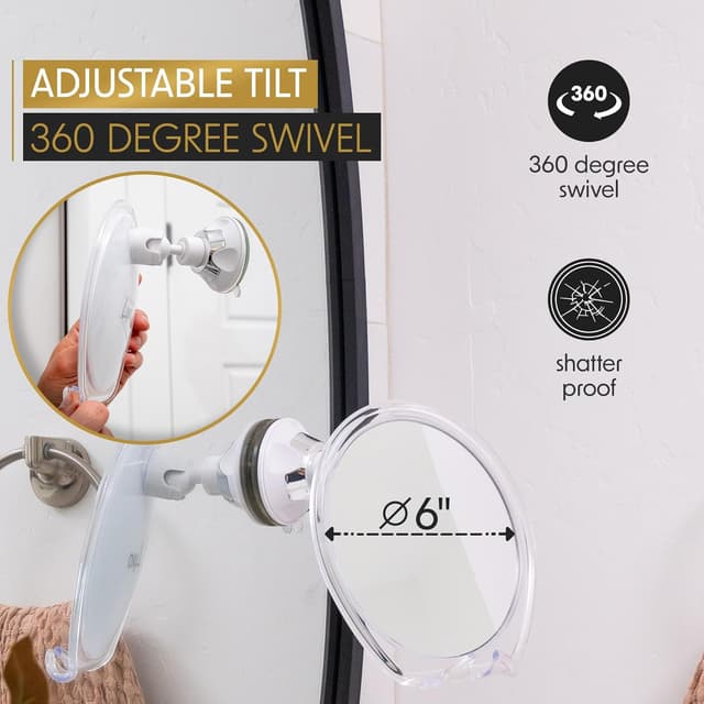 Thumbnail 4 de Luxo Shaving Mirror anti fog for shower