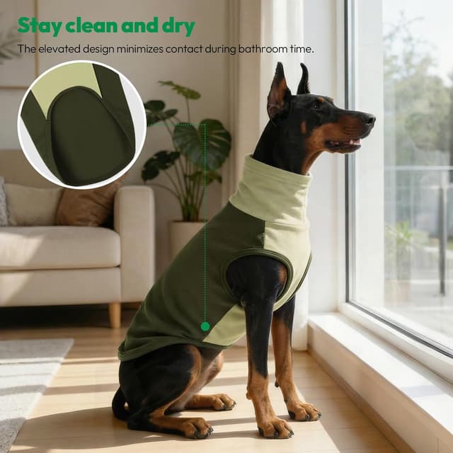 Thumbnail 6 de KONVINIT Hundepullover Fleece mit Rollkragen – warmer Stretch-Sweater für große Hunde