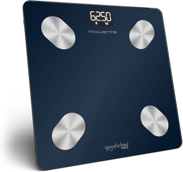 Detalle de Rowenta Goodvibes Life+ 2.0 BR9720, bilancia smart con schermo LED e 15 indicatori corporei fino a 180 kg