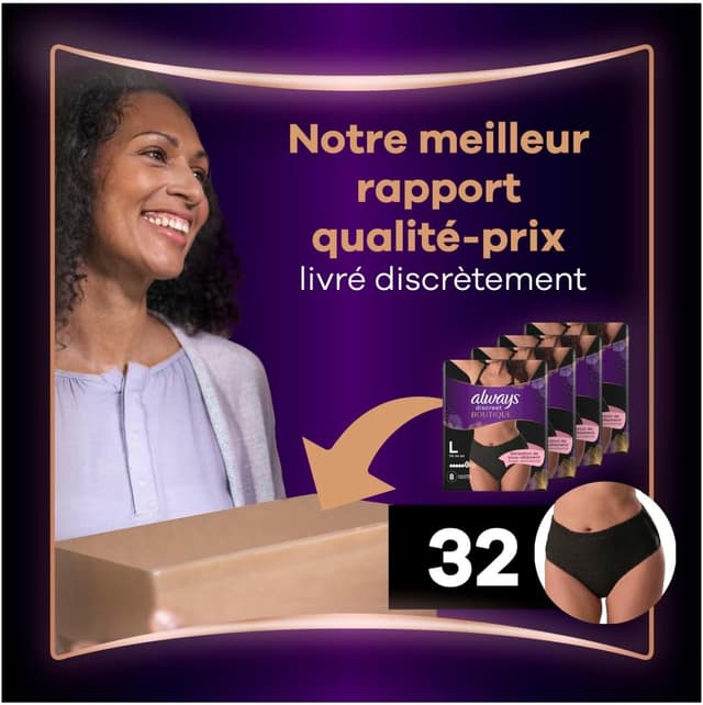 Thumbnail 1 de Always Discreet Boutique Culottes L Noire