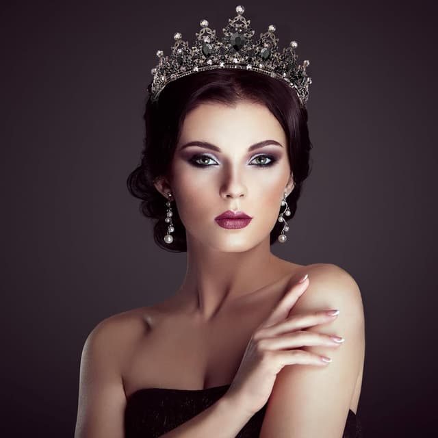 Thumbnail 4 de HuaMuDM Kristallkrone Diadem 5 cm