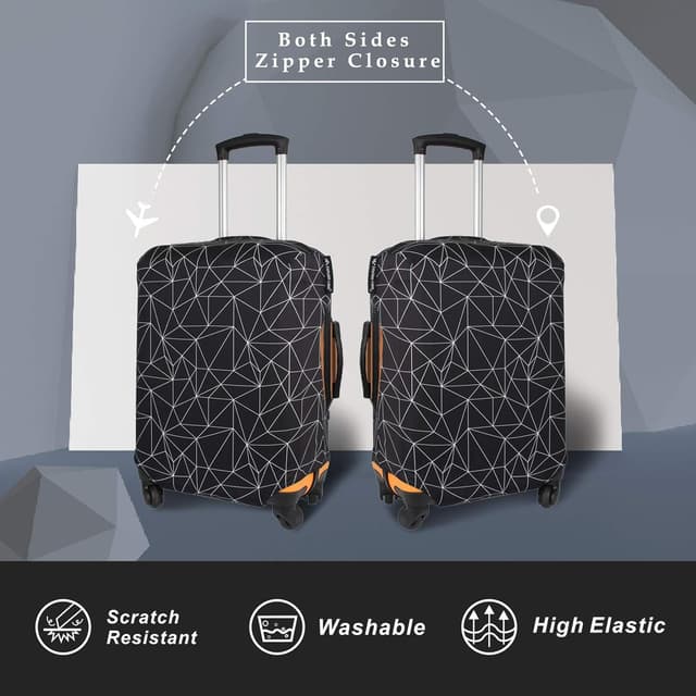 Detalle 2 de Explore Land Travel Luggage Cover (Suitcase Protector) for 18–32 inch cases